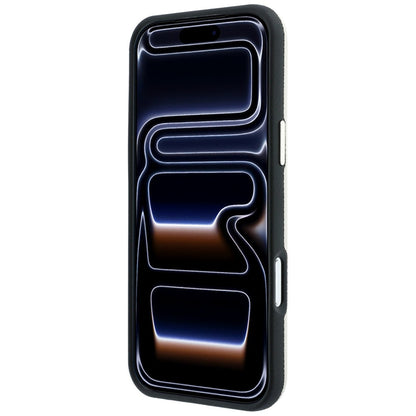 MagSafe-hoesje voor Apple iPhone 18 Pro / 17 Pro, Guess, Gegranuleerd Rond Strass-logo, Beige