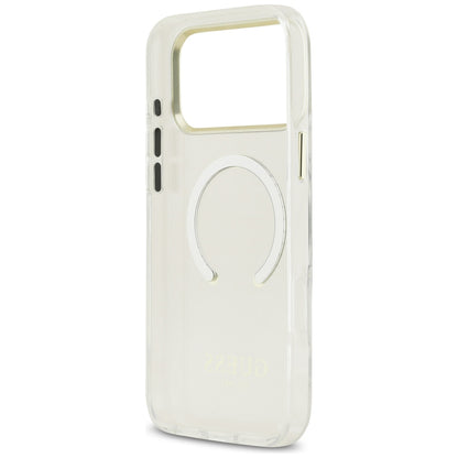 MagSafe-hoesje voor Apple iPhone 18 Pro / 17 Pro, Guess, Metal Outline, Goudkleurig