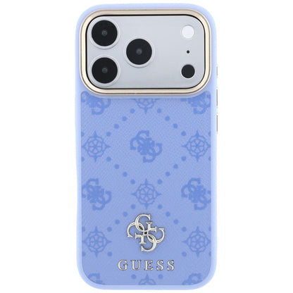 MagSafe-hoesje voor Apple iPhone 18 Pro / 17 Pro, Guess, Peony 4G Small Logo, Blauw