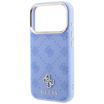 MagSafe-hoesje voor Apple iPhone 18 Pro / 17 Pro, Guess, Peony 4G Small Logo, Blauw