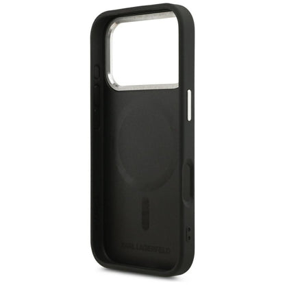 MagSafe-hoes voor Apple iPhone 18 Pro / 17 Pro, Karl Lagerfeld, EMB. Ring met Karl RSG-logo, Zwart