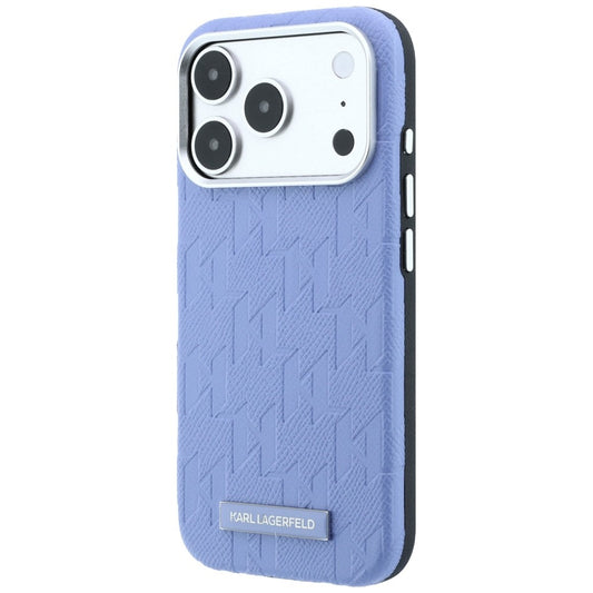 MagSafe-hoesje voor Apple iPhone 18 Pro / 17 Pro, Karl Lagerfeld, Grained Mono Resin Logo, Bleu