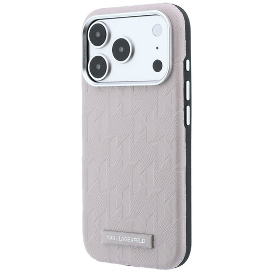 MagSafe-hoesje voor Apple iPhone 18 Pro / 17 Pro, Karl Lagerfeld, Grained Mono Resin Logo, Roze