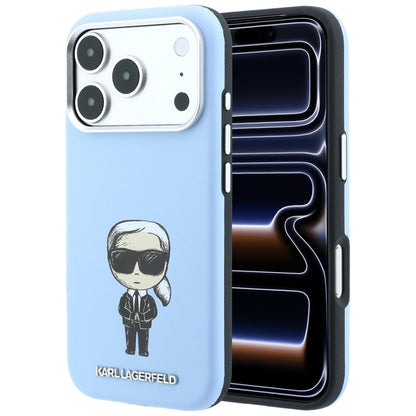 MagSafe-hoesje voor Apple iPhone 18 Pro / 17 Pro, Karl Lagerfeld, Ikonik Sketch, Blauw