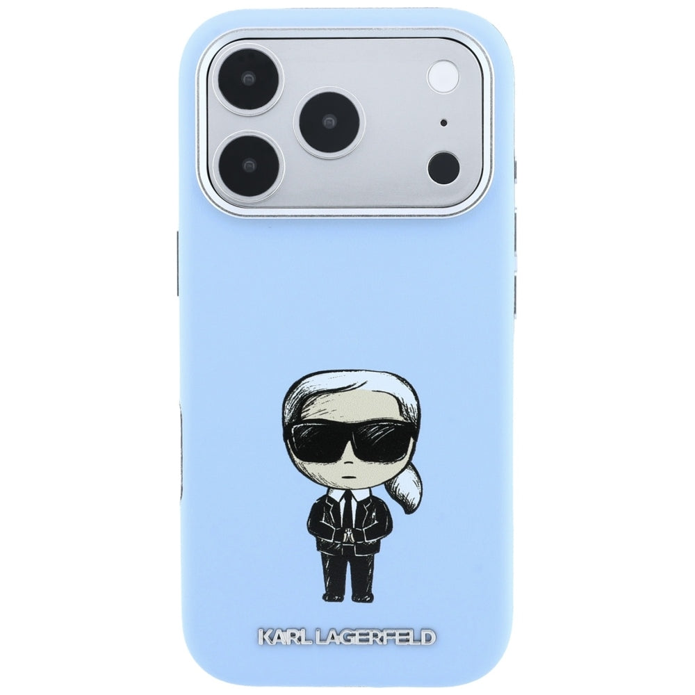 MagSafe-hoesje voor Apple iPhone 18 Pro / 17 Pro, Karl Lagerfeld, Ikonik Sketch, Blauw