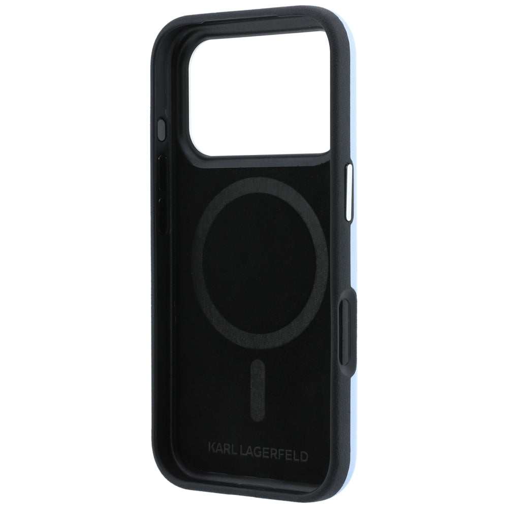 MagSafe-hoesje voor Apple iPhone 18 Pro / 17 Pro, Karl Lagerfeld, Ikonik Sketch, Blauw