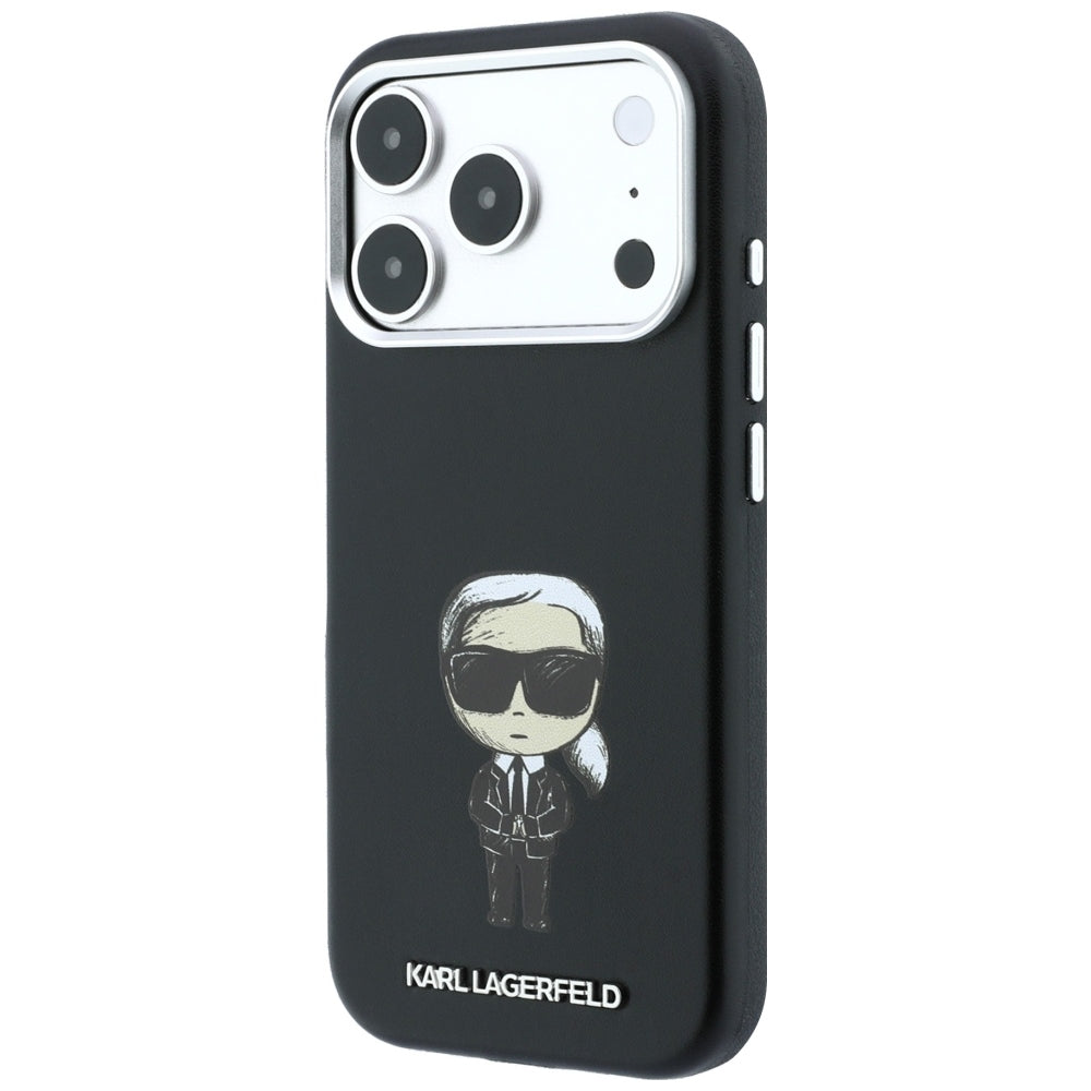 MagSafe-hoesje voor Apple iPhone 18 Pro / 17 Pro, Karl Lagerfeld, Ikonik Sketch, Zwart