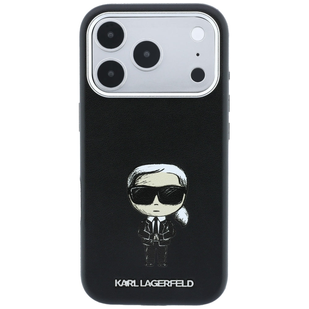 MagSafe-hoesje voor Apple iPhone 18 Pro / 17 Pro, Karl Lagerfeld, Ikonik Sketch, Zwart