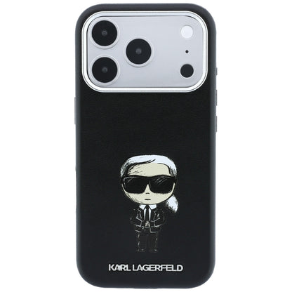 MagSafe-hoesje voor Apple iPhone 18 Pro / 17 Pro, Karl Lagerfeld, Ikonik Sketch, Zwart