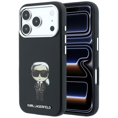 MagSafe-hoesje voor Apple iPhone 18 Pro / 17 Pro, Karl Lagerfeld, Ikonik Sketch, Zwart