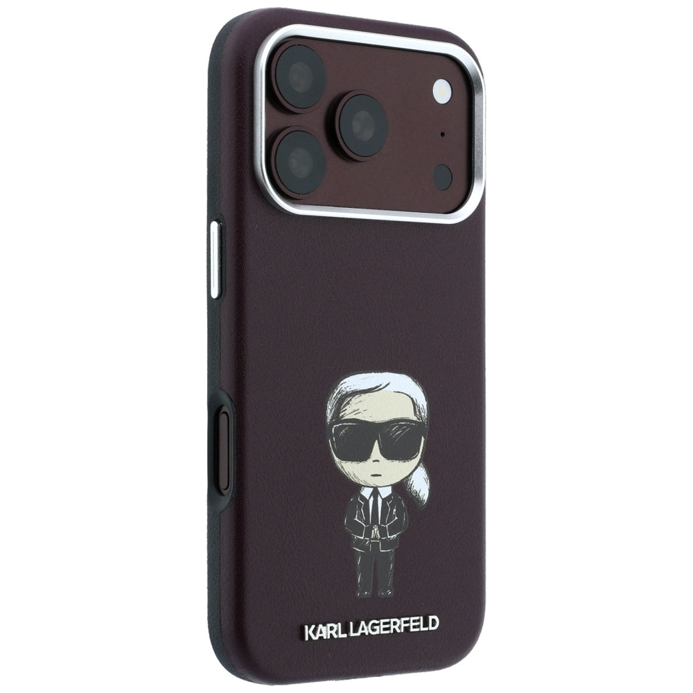 MagSafe-hoesje voor Apple iPhone 18 Pro / 17 Pro, Karl Lagerfeld, Ikonik Sketch, Bordeaux