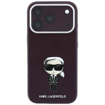 MagSafe-hoesje voor Apple iPhone 18 Pro / 17 Pro, Karl Lagerfeld, Ikonik Sketch, Bordeaux