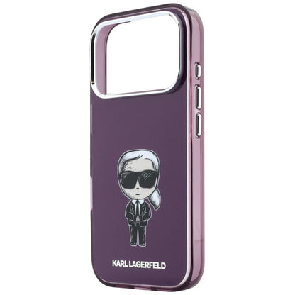 MagSafe-hoesje voor Apple iPhone 18 Pro / 17 Pro, Karl Lagerfeld, HC IML Ikonik Sketch Print, bordeauxrood