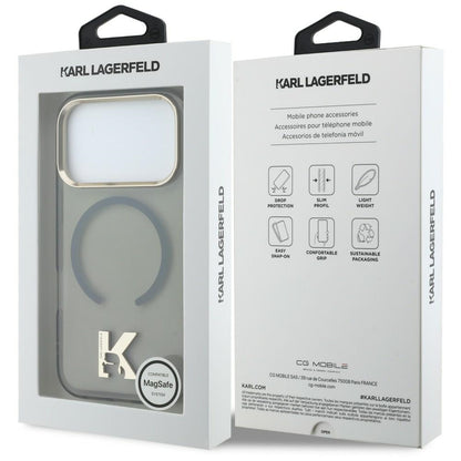 MagSafe Case for Apple iPhone 18 Pro / 17 Pro, Karl Lagerfeld, IML Karl Head Logo, Black