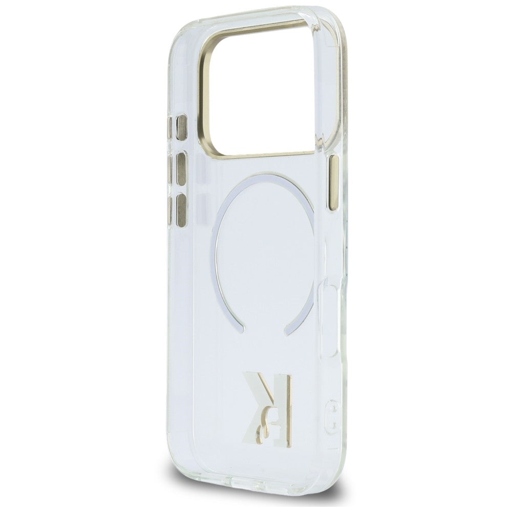 MagSafe Case for Apple iPhone 18 Pro / 17 Pro, Karl Lagerfeld, IML Karl Head Logo, Transparent