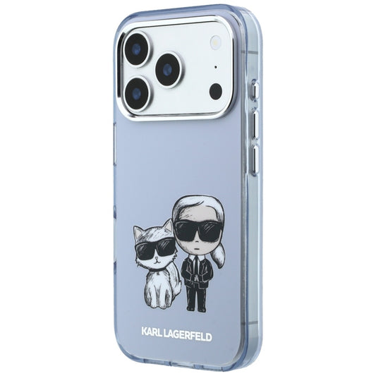 MagSafe-hoesje voor Apple iPhone 18 Pro / 17 Pro, Karl Lagerfeld, IML KC Bodies Sketch Print, Blauw