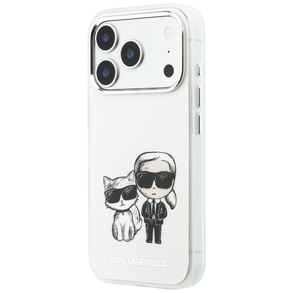 MagSafe-hoesje voor Apple iPhone 18 Pro / 17 Pro, Karl Lagerfeld, IML KC Bodies Sketch Print, Beige