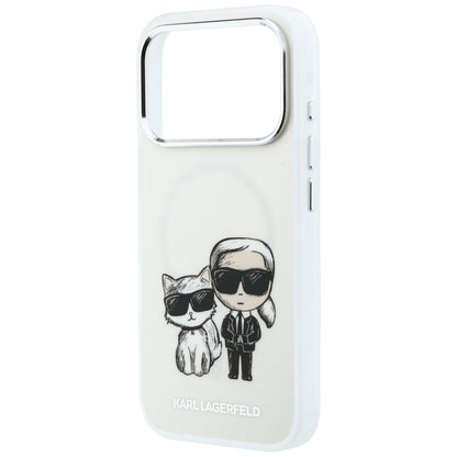 MagSafe-hoesje voor Apple iPhone 18 Pro / 17 Pro, Karl Lagerfeld, IML KC Bodies Sketch Print, Beige