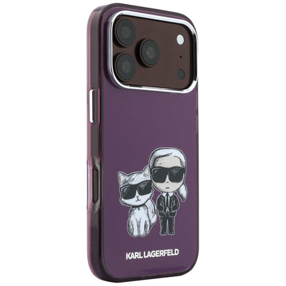 MagSafe-hoesje voor Apple iPhone 18 Pro / 17 Pro, Karl Lagerfeld, IML KC Bodies Sketch Print, Bordeaux