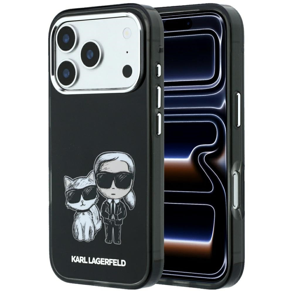 MagSafe-hoesje voor Apple iPhone 18 Pro / 17 Pro, Karl Lagerfeld, KC Bodies Sketch, Zwart