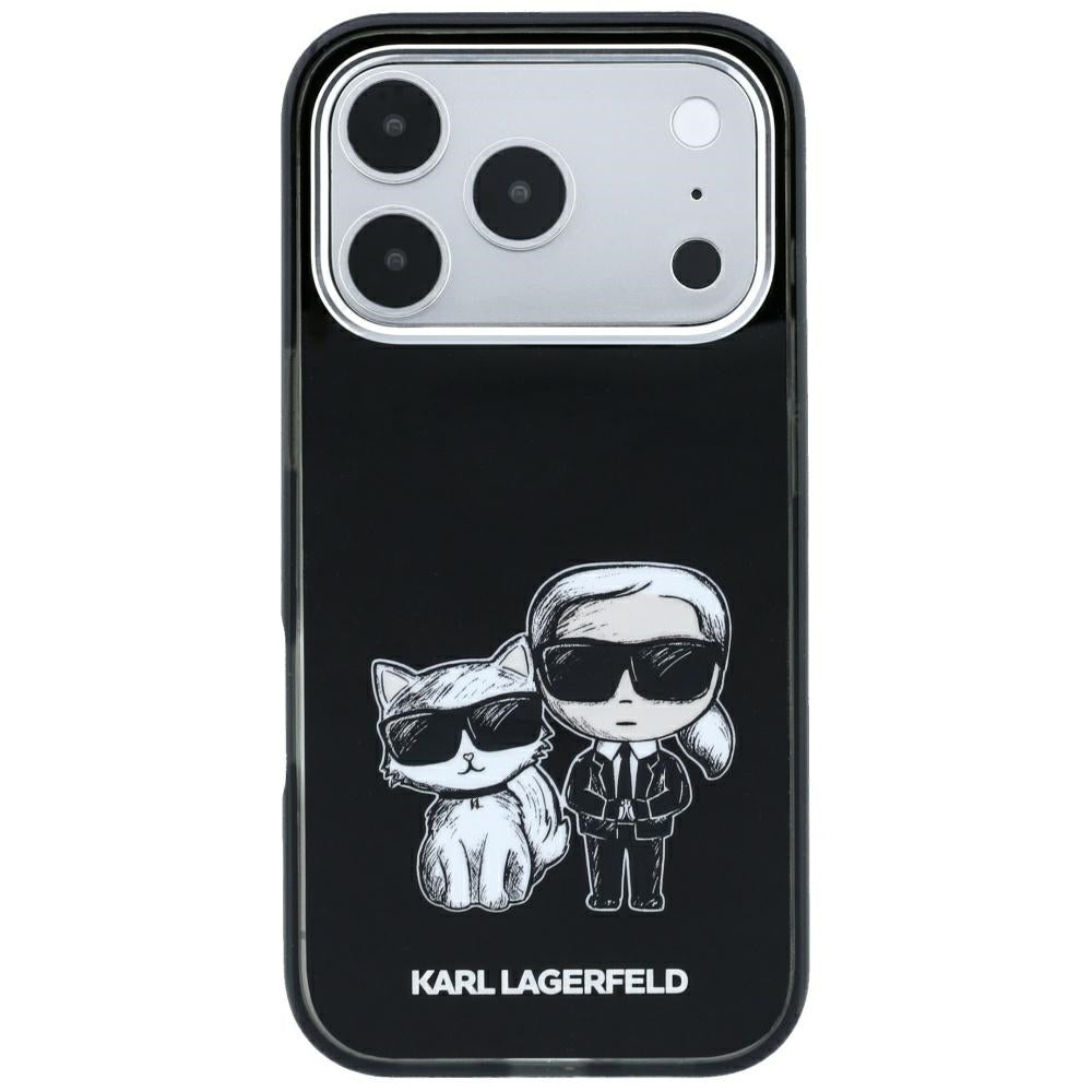 MagSafe-hoesje voor Apple iPhone 18 Pro / 17 Pro, Karl Lagerfeld, KC Bodies Sketch, Zwart