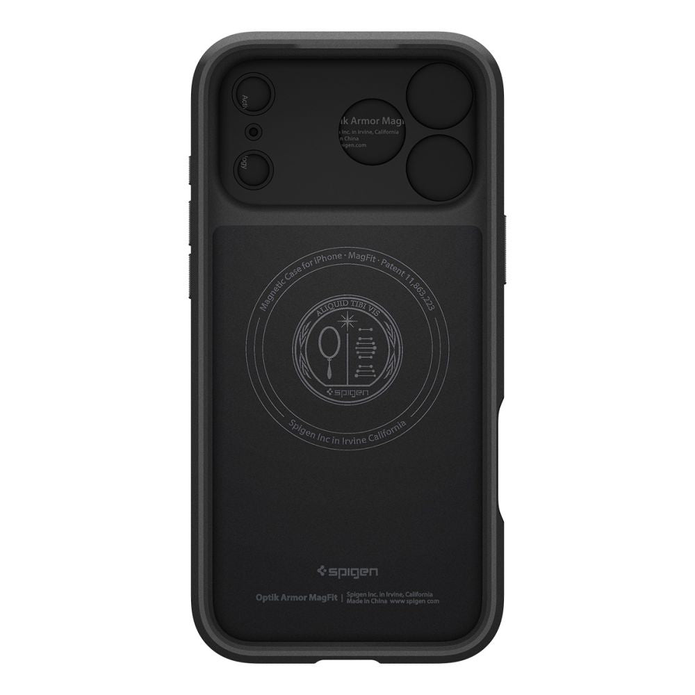MagSafe-hoesje voor Apple iPhone 18 Pro / 17 Pro, Spigen, Optik Armor, Zwart ACS09953
