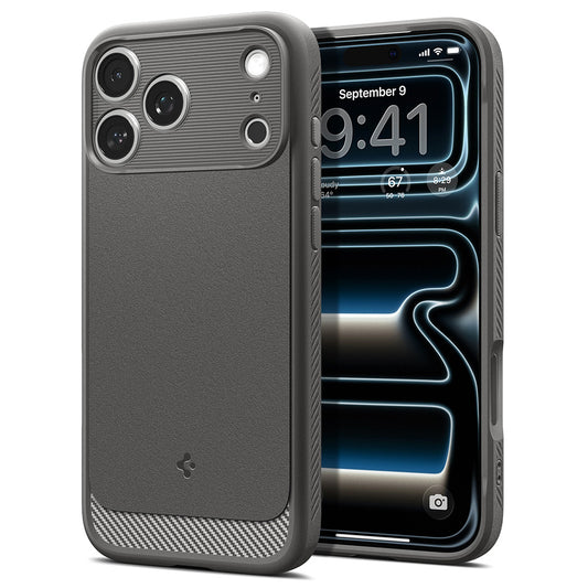 MagSafe-hoesje voor Apple iPhone 18 Pro / 17 Pro, Spigen, Rugged Armor, Grijs ACS12148