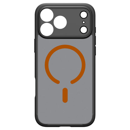 MagSafe-hoes voor Apple iPhone 18 Pro / 17 Pro, Spigen, Ultra Hybrid, Zwart Oranje Satijn ACS12162