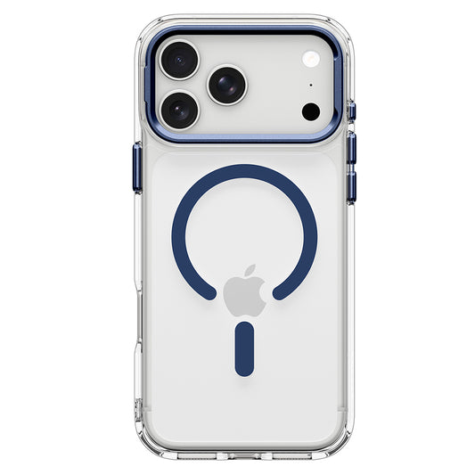 MagSafe-hoes voor Apple iPhone 18 Pro / 17 Pro, Spigen, Ultra Hybrid Optik S, Transparant Marineblauw ACS11922