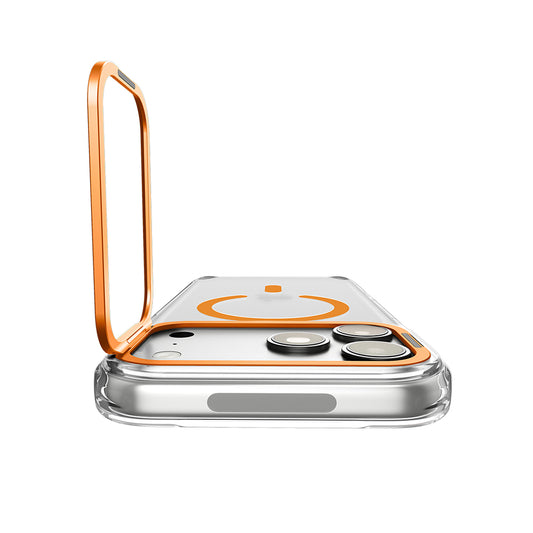 MagSafe-hoes voor Apple iPhone 18 Pro / 17 Pro, Spigen, Ultra Hybrid Optik S, Transparant Oranje ACS11923