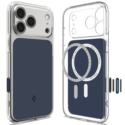 MagSafe-hoes voor Apple iPhone 18 Pro / 17 Pro, Spigen, Ultra Hybrid T, Mat Blauw ACS12172