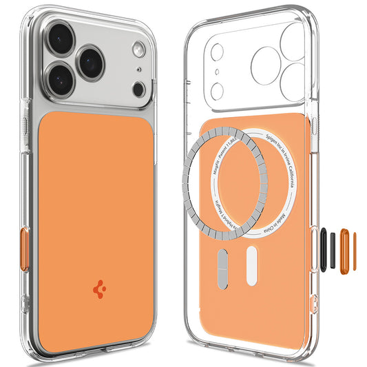 MagSafe-hoes voor Apple iPhone 18 Pro / 17 Pro, Spigen, Ultra Hybrid T, Oranje ACS12170