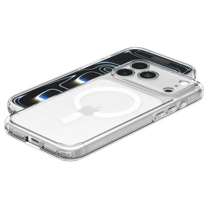 MagSafe-hoes voor Apple iPhone 18 Pro / 17 Pro, Spigen, Ultra Hybrid, Transparant Wit ACS12155