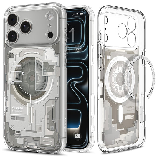 MagSafe-hoesje voor Apple iPhone 18 Pro / 17 Pro, Spigen, Ultra Hybrid Zero One, Beige ACS12164