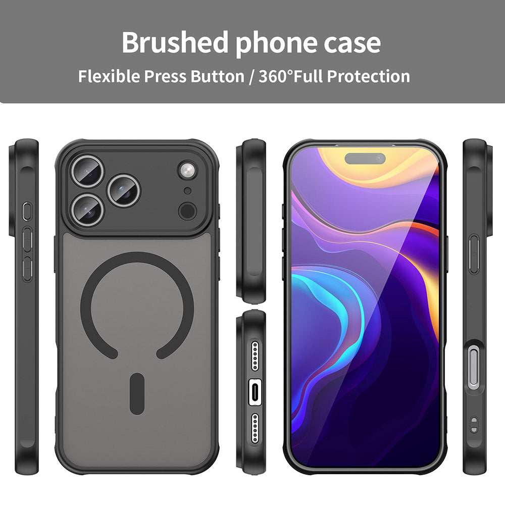 MagSafe-hoesje voor Apple iPhone 18 Pro / 17 Pro, Techsuit, HaloFrost II, Zwart