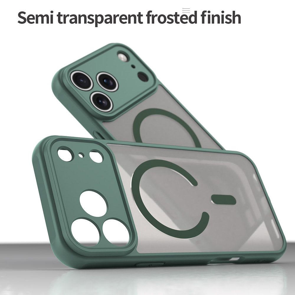 MagSafe Case for Apple iPhone 18 Pro / 17 Pro, Techsuit, HaloFrost II, Green