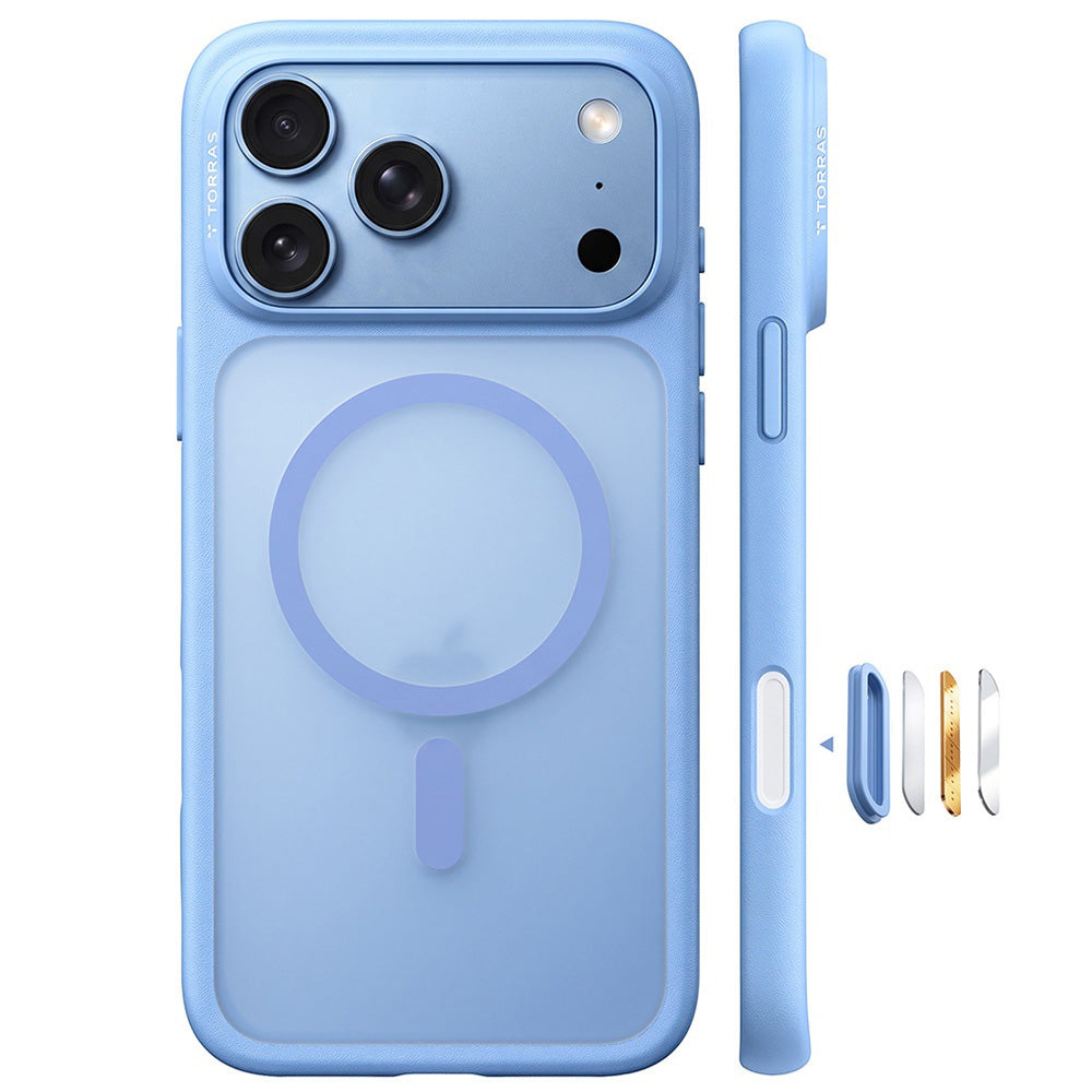 MagSafe-hoes voor Apple iPhone 18 Pro / 17 Pro, Torras, Guardian, Blauw