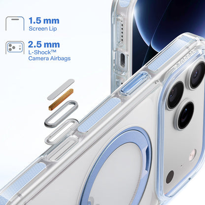 MagSafe Case for Apple iPhone 18 Pro / 17 Pro, Torras, Ostand O3 Light, Blue