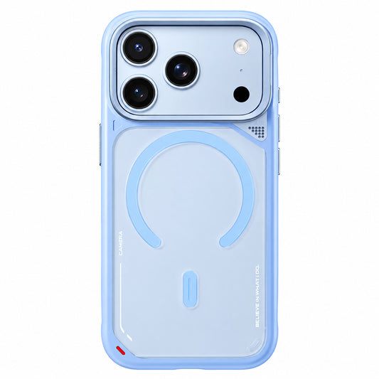 MagSafe-hoesje voor Apple iPhone 18 Pro Max / 17 Pro Max, Blueo, Heat Dissipation Stand, satijnblauw