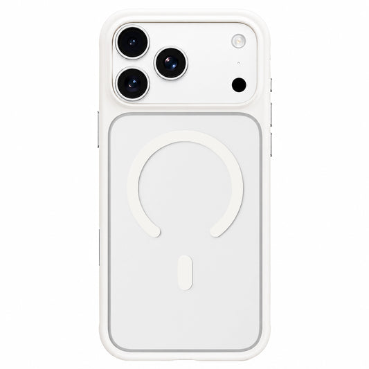 MagSafe-hoesje voor Apple iPhone 18 Pro Max / 17 Pro Max, Blueo, huidvriendelijk en schokbestendig, satijnwit