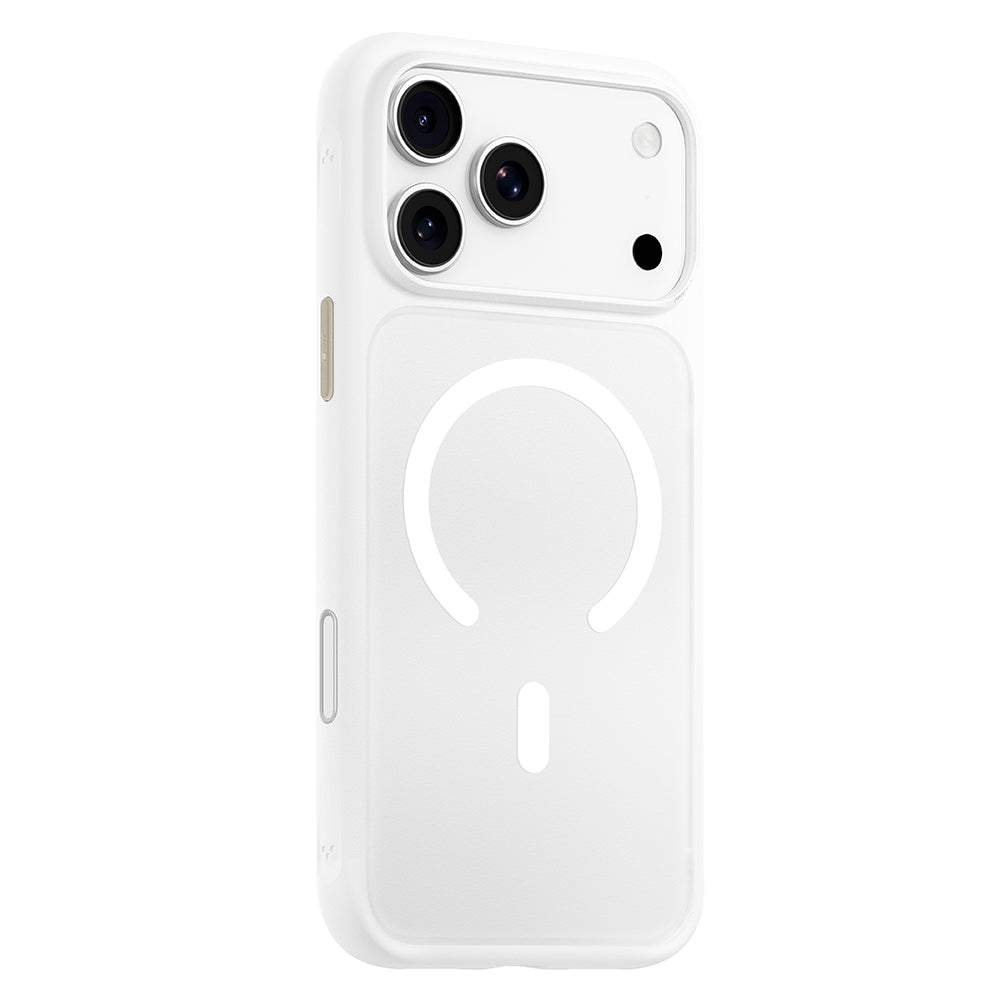 MagSafe-hoesje voor Apple iPhone 18 Pro Max / 17 Pro Max, Blueo, huidvriendelijk en schokbestendig, satijnwit