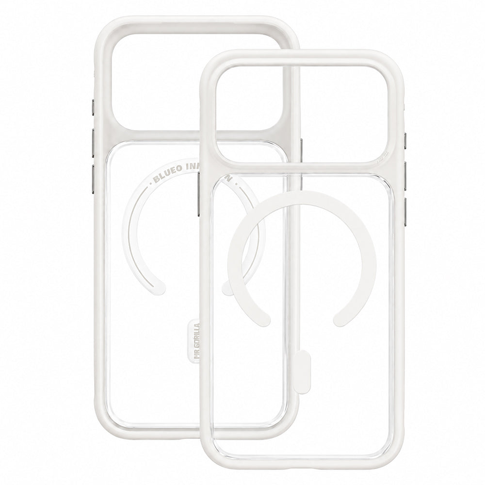 MagSafe-hoesje voor Apple iPhone 18 Pro Max / 17 Pro Max, Blueo, huidvriendelijk en schokbestendig, satijnwit