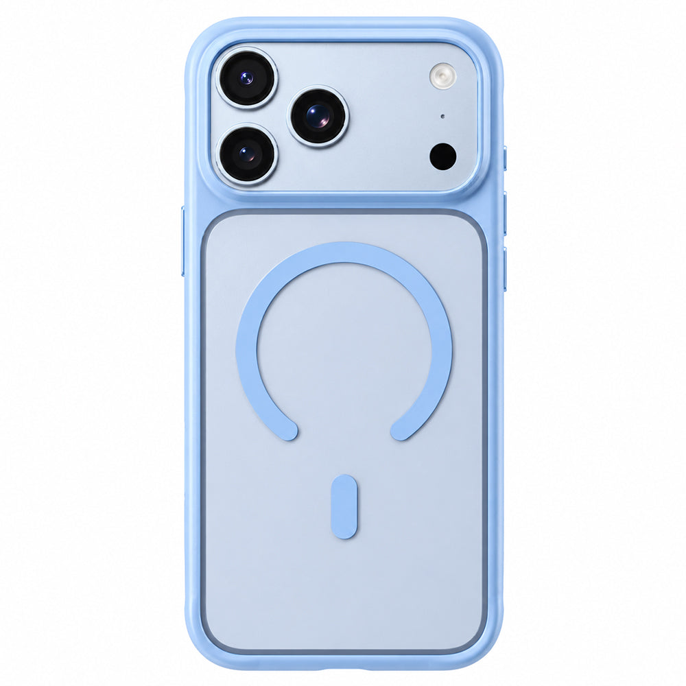MagSafe-hoesje voor Apple iPhone 18 Pro Max / 17 Pro Max, Blueo, huidvriendelijk en schokbestendig, satijnblauw