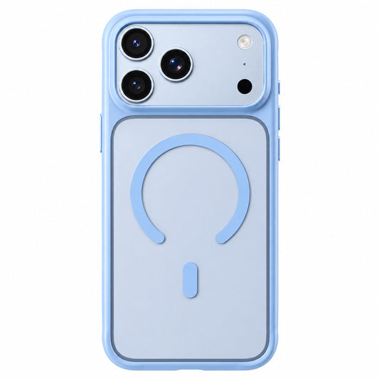 MagSafe-hoesje voor Apple iPhone 18 Pro Max / 17 Pro Max, Blueo, huidvriendelijk en schokbestendig, satijnblauw