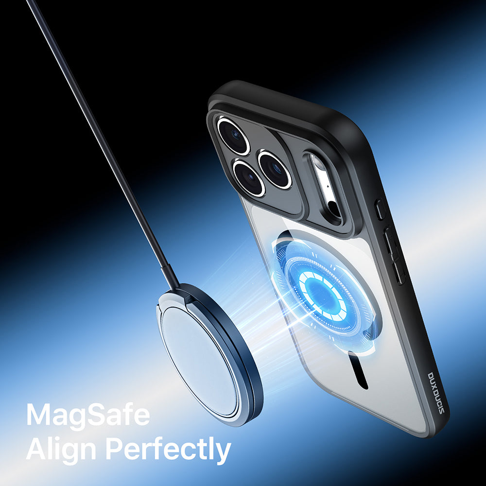 MagSafe-hoesje voor Apple iPhone 18 Pro Max / 17 Pro Max, DUX DUCIS, Aimo, Zwart
