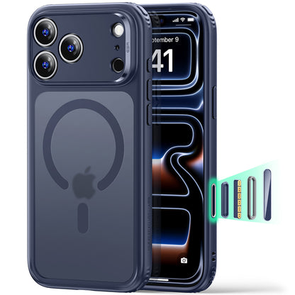 MagSafe-hoesje voor Apple iPhone 18 Pro Max / 17 Pro Max, ESR, Classic Hybrid, Satin Blauw