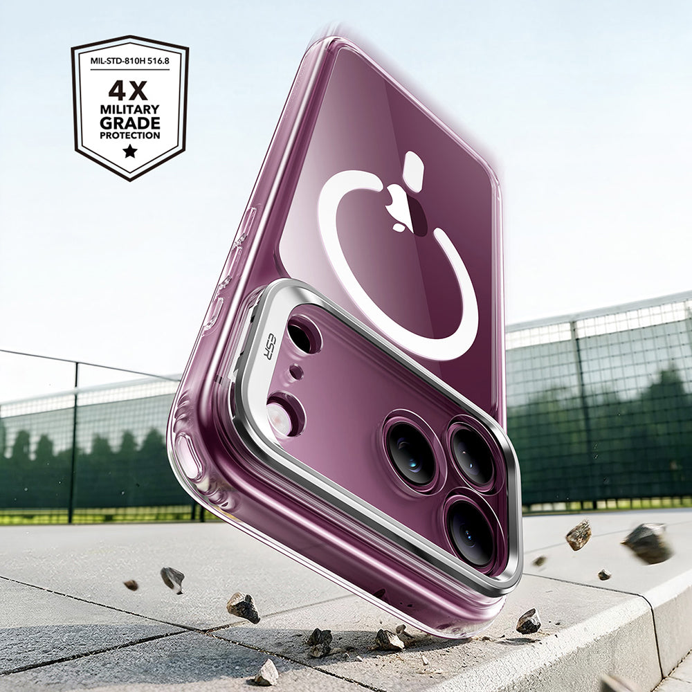MagSafe-hoesje voor Apple iPhone 18 Pro Max / 17 Pro Max, ESR, Classic Hybrid Kickstand, Transparant