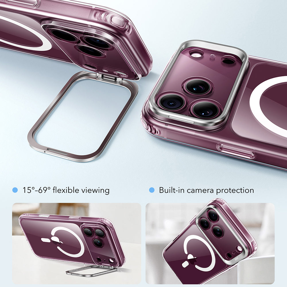 MagSafe-hoesje voor Apple iPhone 18 Pro Max / 17 Pro Max, ESR, Classic Hybrid Kickstand, Transparant