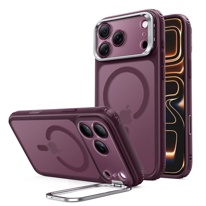 MagSafe-hoesje voor Apple iPhone 18 Pro Max / 17 Pro Max, ESR, Classic Hybrid Kickstand, Donkerrood Satijn
