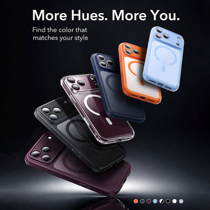 MagSafe-hoesje voor Apple iPhone 18 Pro Max / 17 Pro Max, ESR, Classic Hybrid Shimmer, Transparant